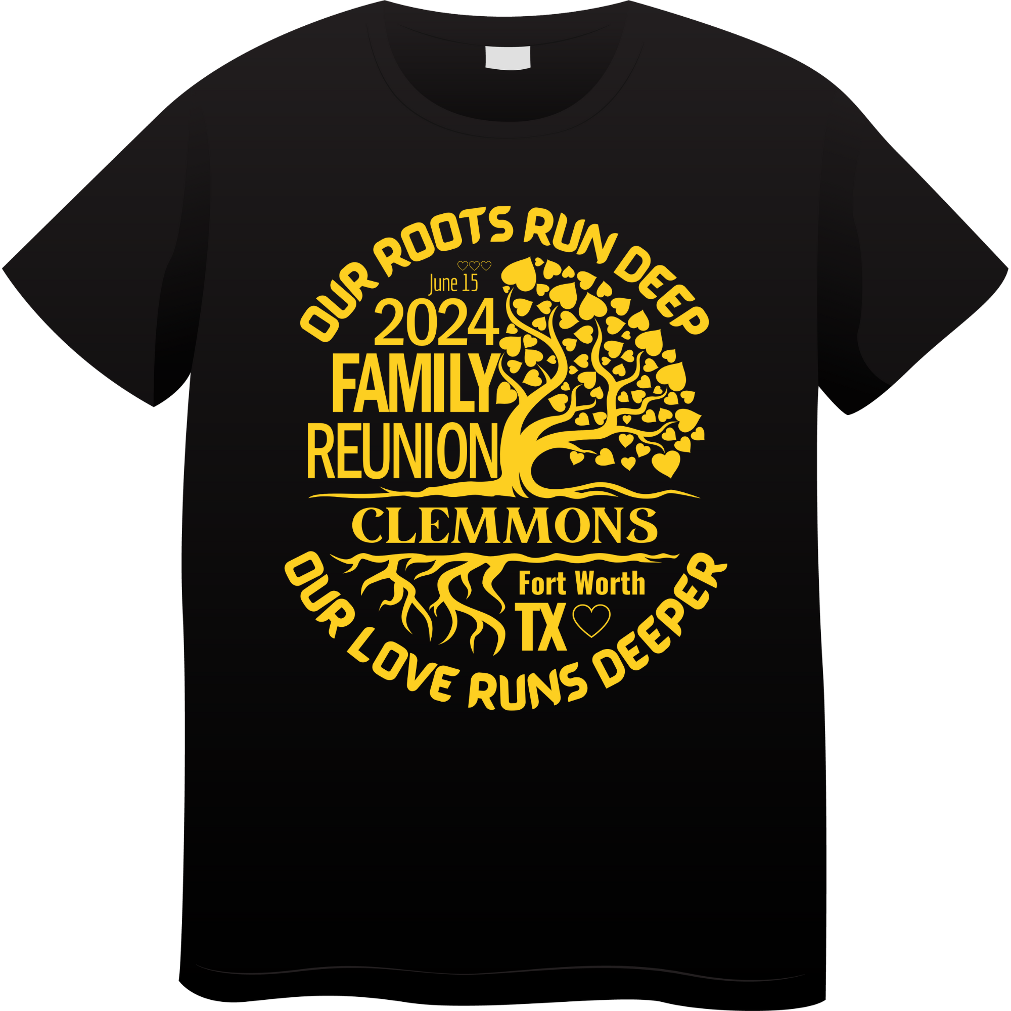 Our Roots Run Deep Family Reunion Shirts | Krafty Luxe Designs LLC, image size:2000x2000
